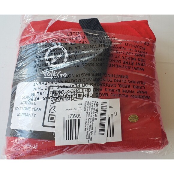 V Volkgo Umbrella Stroller Travel Bag Red Heavy Duty Durable Airplane Gate Check - Picture 4 of 7